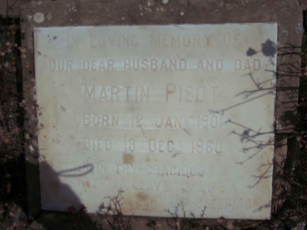 PIEDT Martin 1901-1960