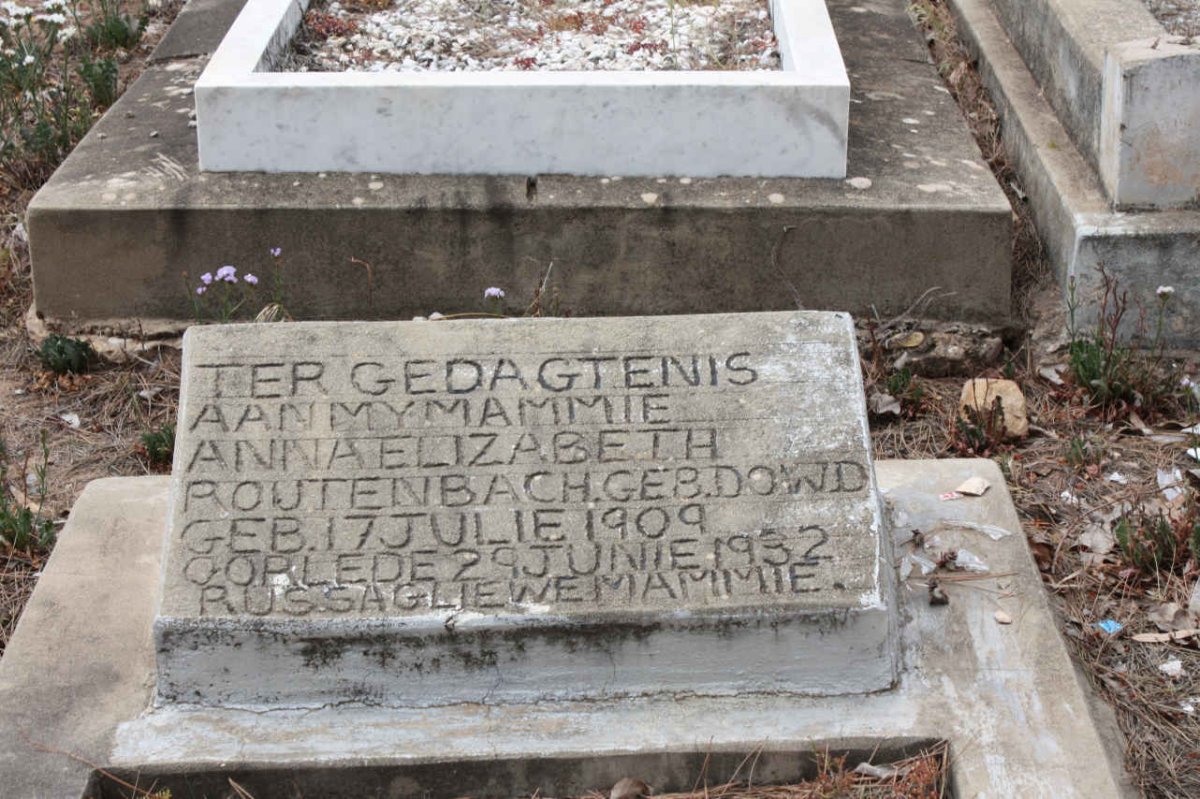 ROUTENBACH Anna Elizabeth nee DOWD 1909-1932