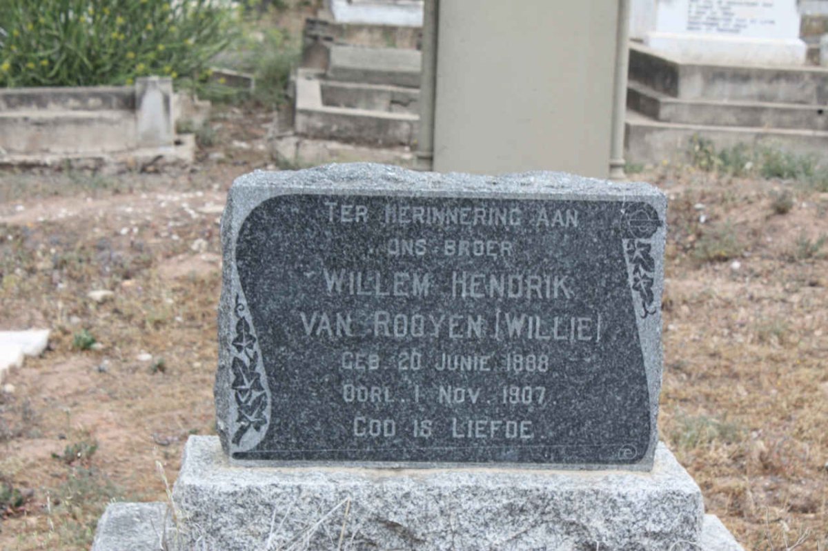 ROOYEN Willem Hendrik, van 1888-1907
