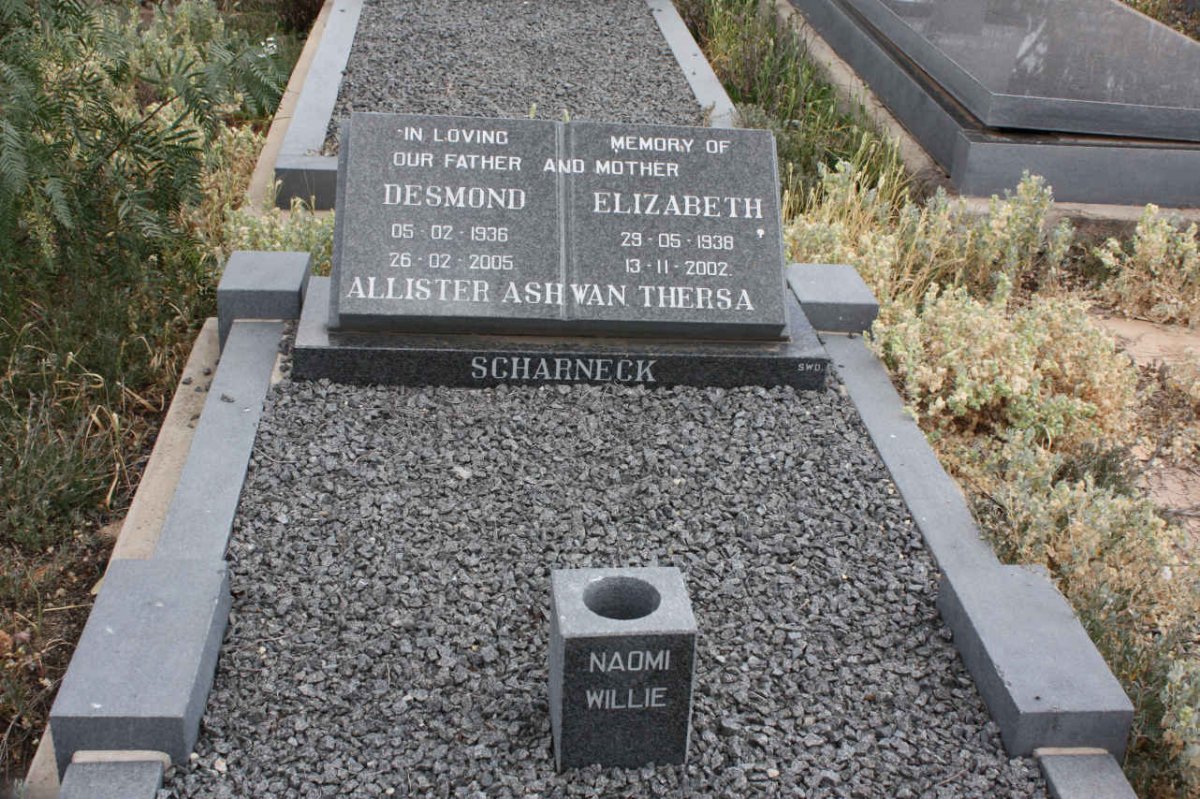 SCHARNECK Desmond 1936-2005 &amp; Elizabeth 1938-2002