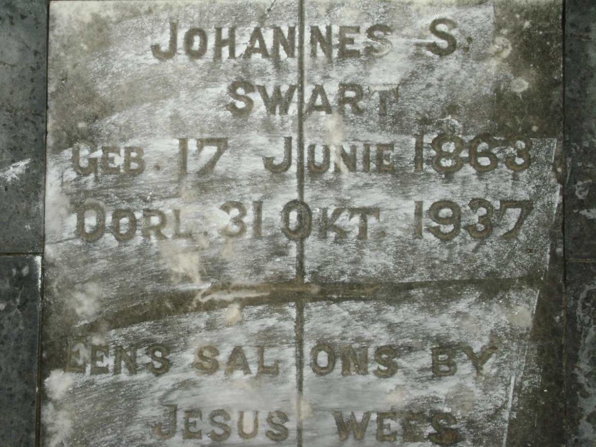 SWART Johannes S. 1863-1937