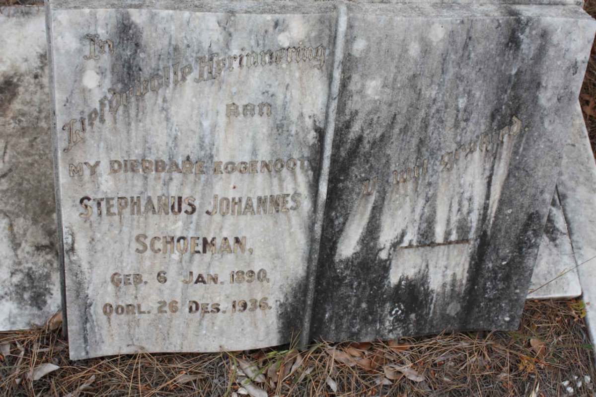 SCHOEMAN Stephanus Johannes 1890-1936