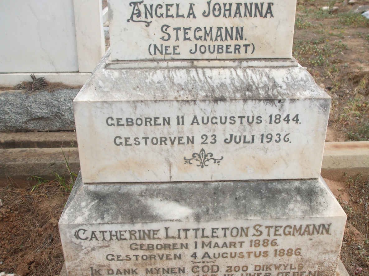 STEGMANN Catherine Littleton 1886-1886