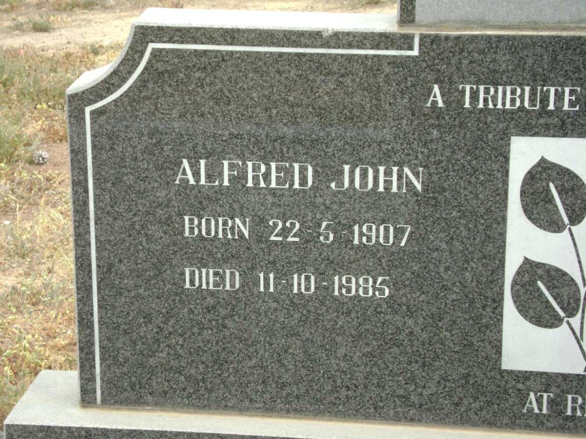 TOOLEY Alfred John 1907-1985