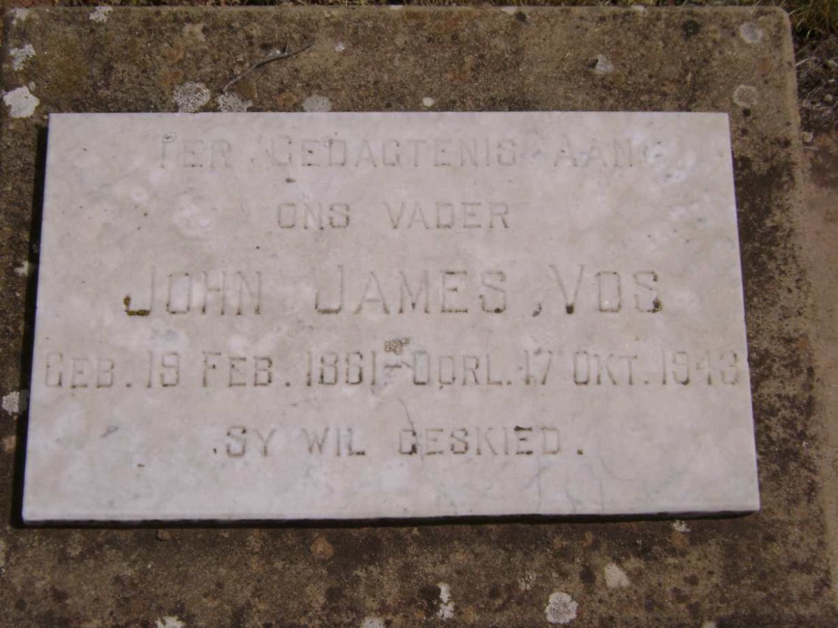 VOS John James 1861-1943