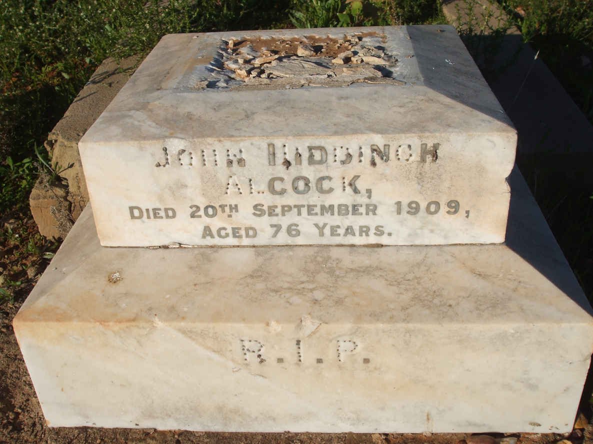 ALCOCK John H.  -1909 