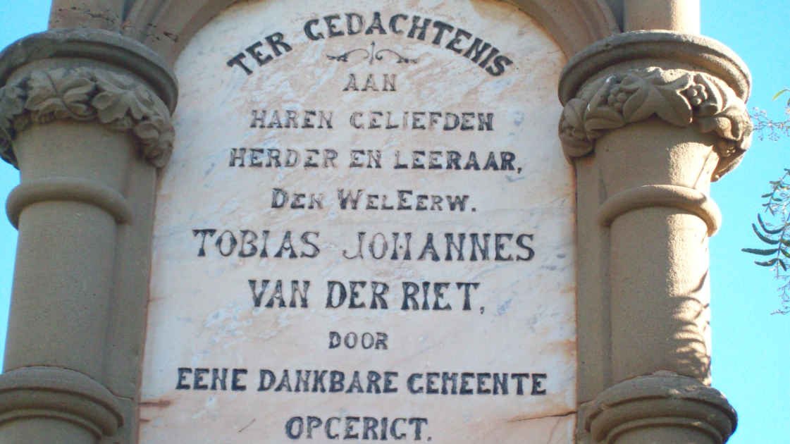 RIET Tobias Johannes, van der