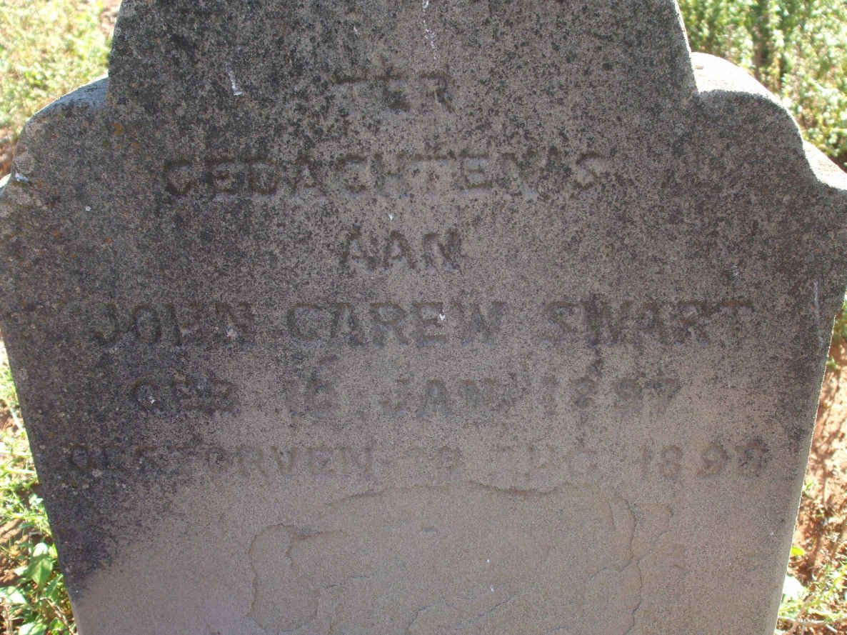 SWART John Garew  1897-189?
