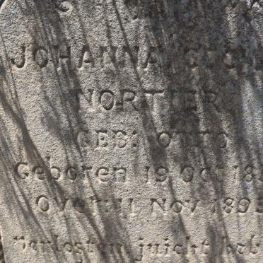NORTIER Johanna Cecilia nee OTTO 1832-1893