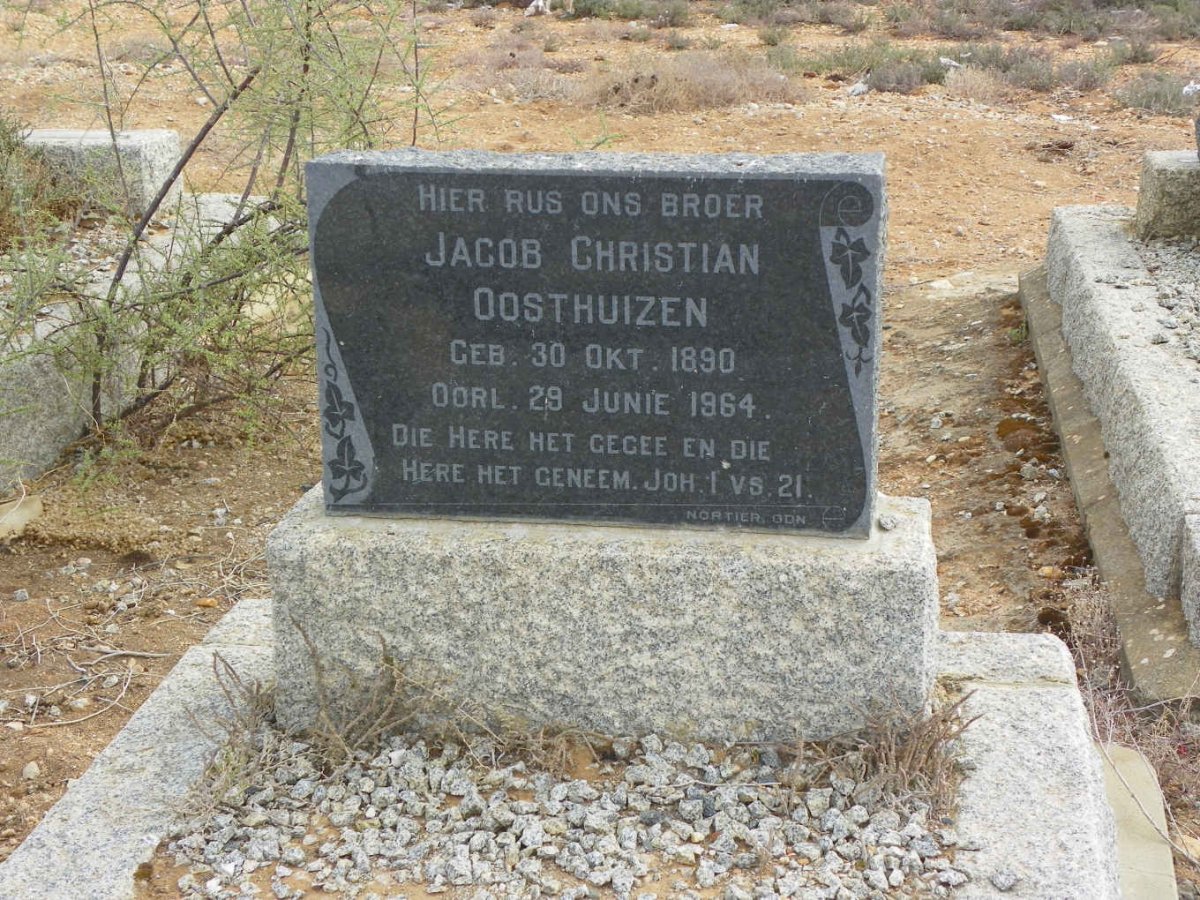 OOSTHUIZEN Jacob Christian 1890-1964