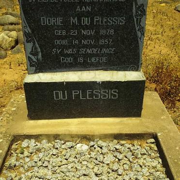 PLESSIS Dorie M., du 1878-1957