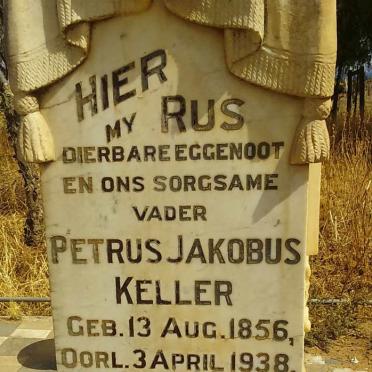 KELLER Petrus Jakobus 1856-1938 &amp; Catharina Elizabeth Susanna Petronella MEYER 1862-1942