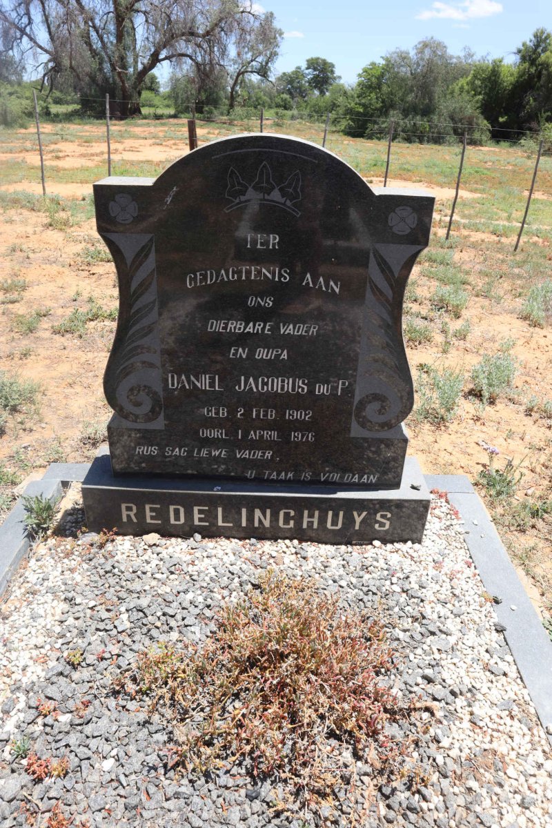 REDELINGHUYS Daniel Jacobus du P. 1902-1976