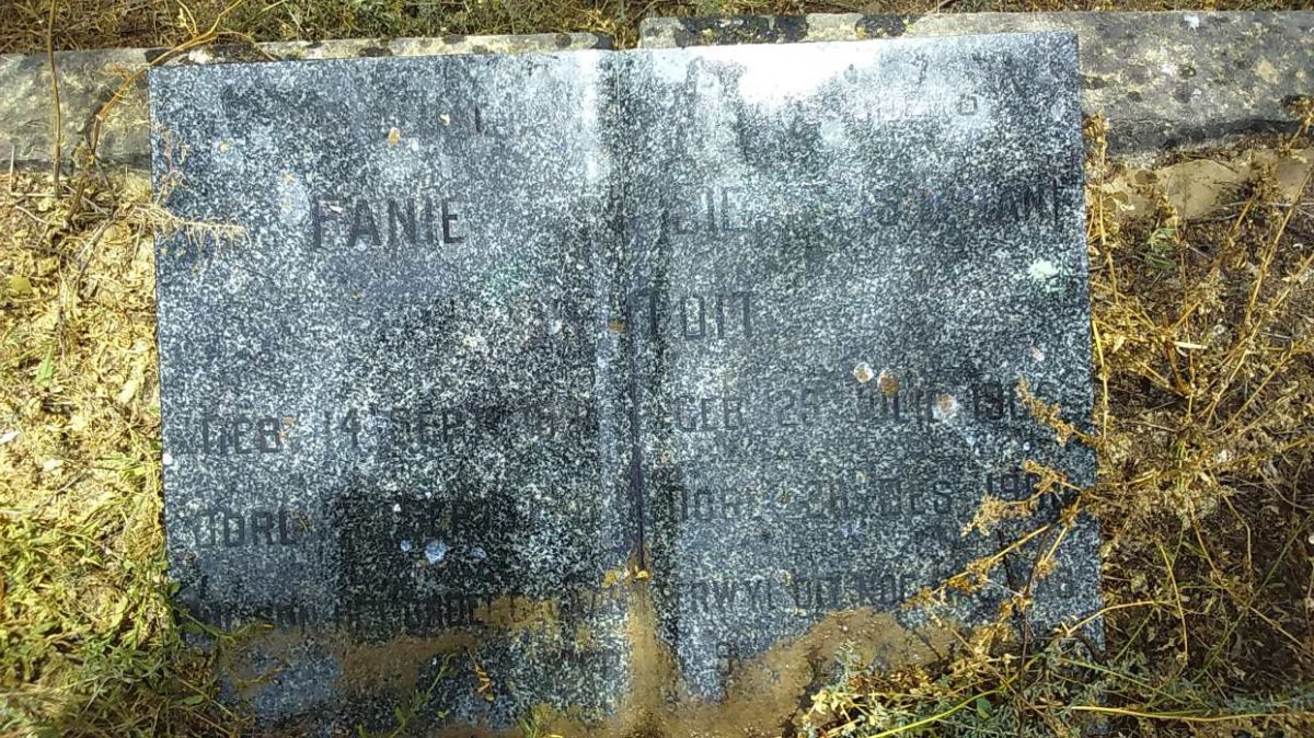 TOIT Fanie, du 1901-1946 &amp; Sienie SNYMAN 1905-1960