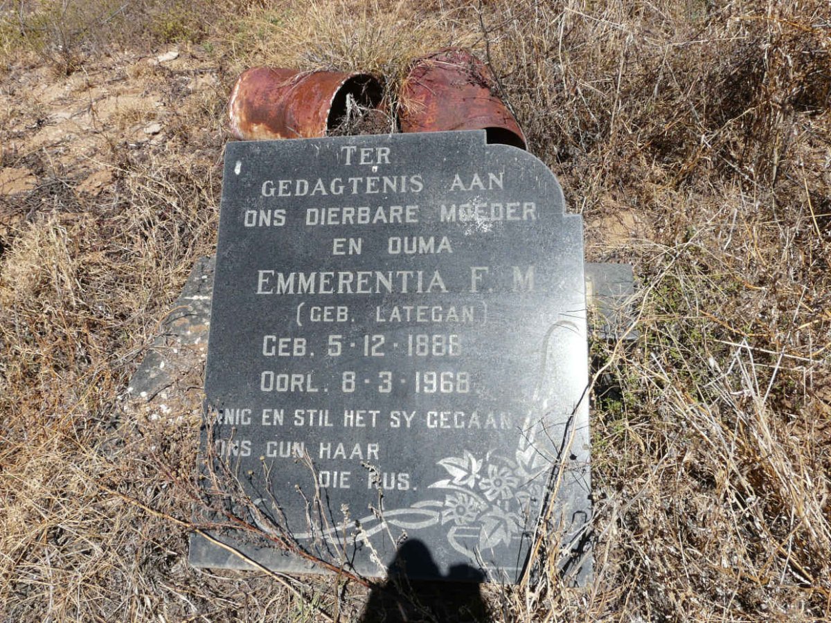 ? Emmerentia F.M. nee LATEGAN 1888-1968