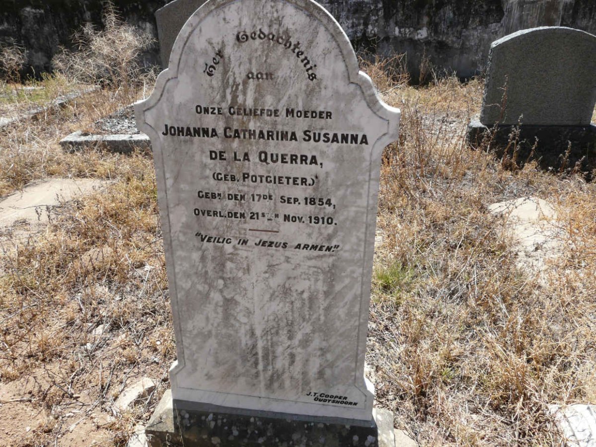 QUERRA Johanna Catharina Susanna, de la nee POTGIETER 1854-1910