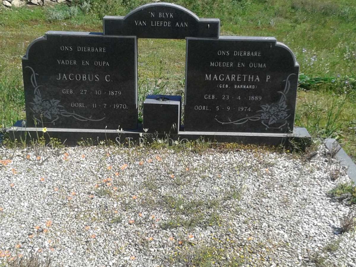 STRYDOM Jacobus C. 1879-1970 &amp; Magaretha P. BARNARD 1889-1974