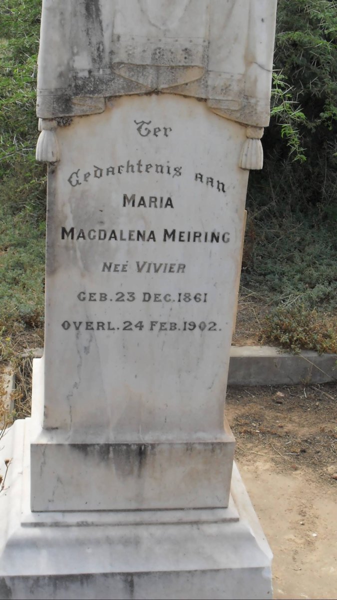 MEIRING Maria Magdalena nee VIVIER 1861-1902