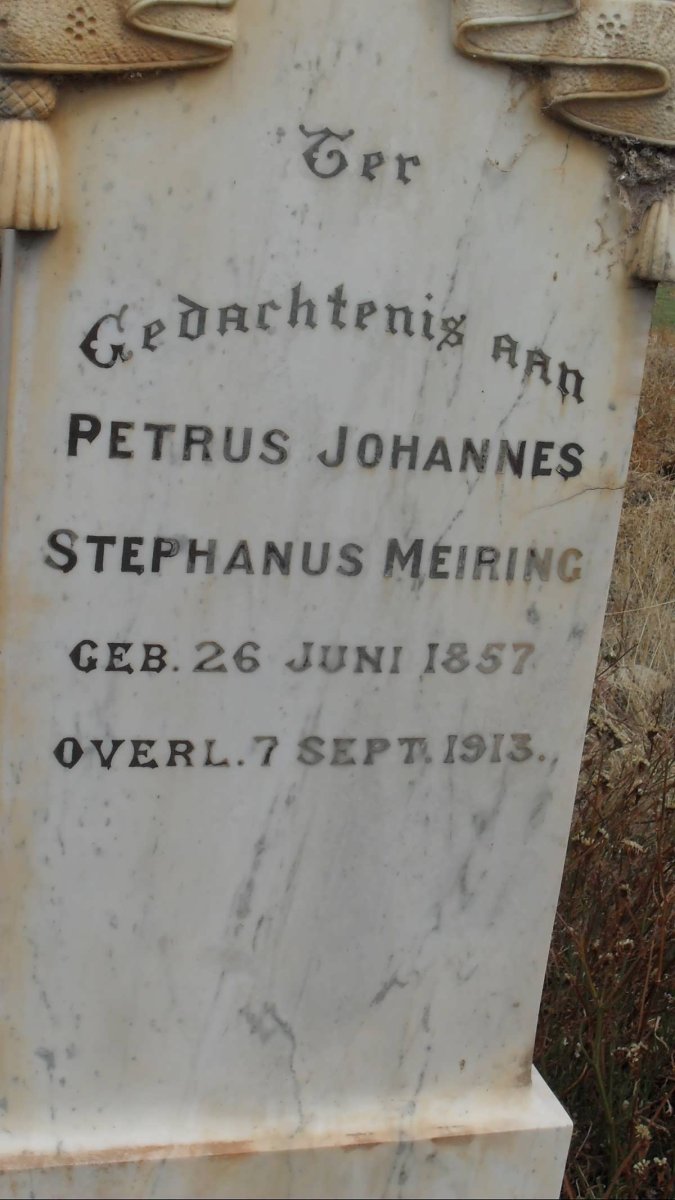 MEIRING Petrus Johannes Stephanus 1857-1913