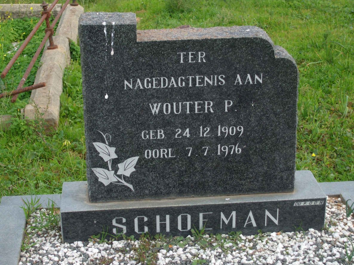 SCHOEMAN Wouter P. 1909-1976