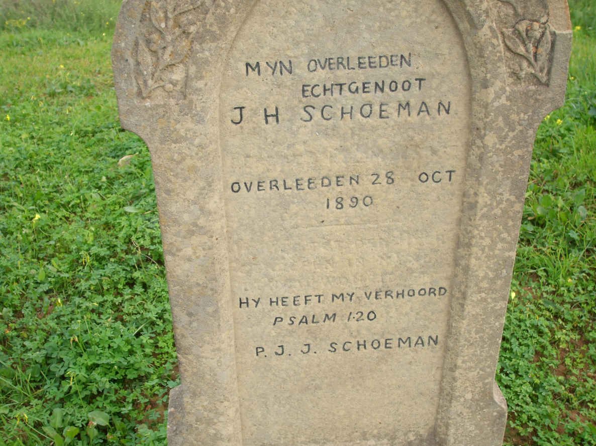 SCHOEMAN J.H. -1890