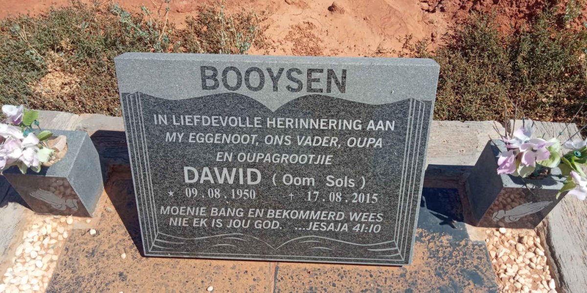 BOOYSEN Dawid 1950-2015