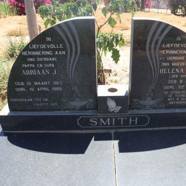 SMITH Adriaan J. 1917-1985 &amp; Helena Aletta SCHNEIGANSZ 1921-1974