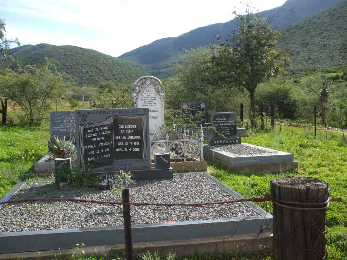SCHOEMAN Olivier Johannes 1911-1983 &amp; Maria Johanna 1919-2002