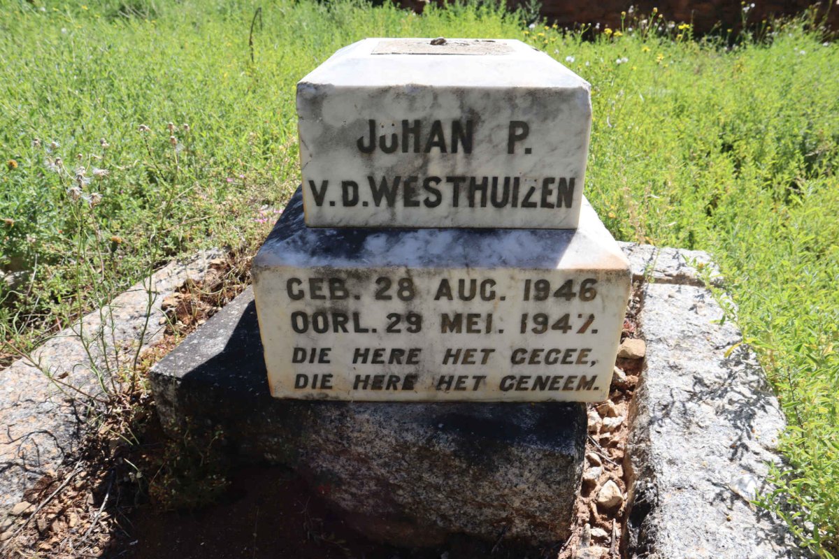WESTHUIZEN Johan P., v.d. 1946-1947