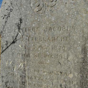TERBLANCHE Peterus Jacobus S. 1840-1917
