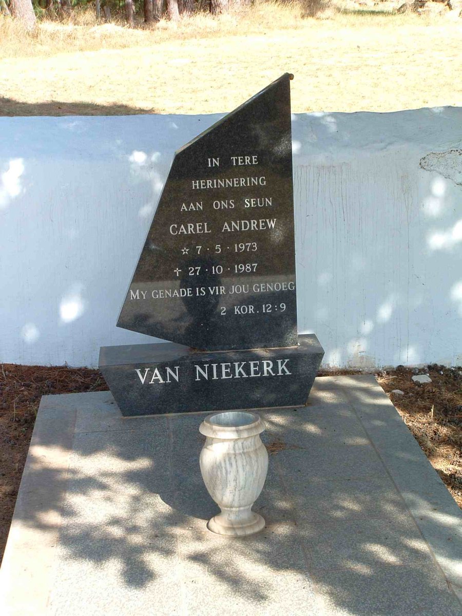 NIEKERK Carel Andrew, van 1973-1987