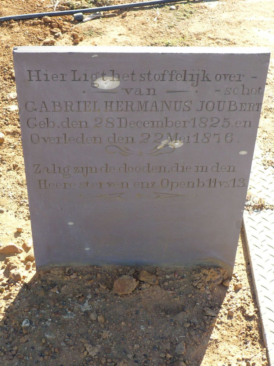 JOUBERT Gabriel Hermanus 1825-1876