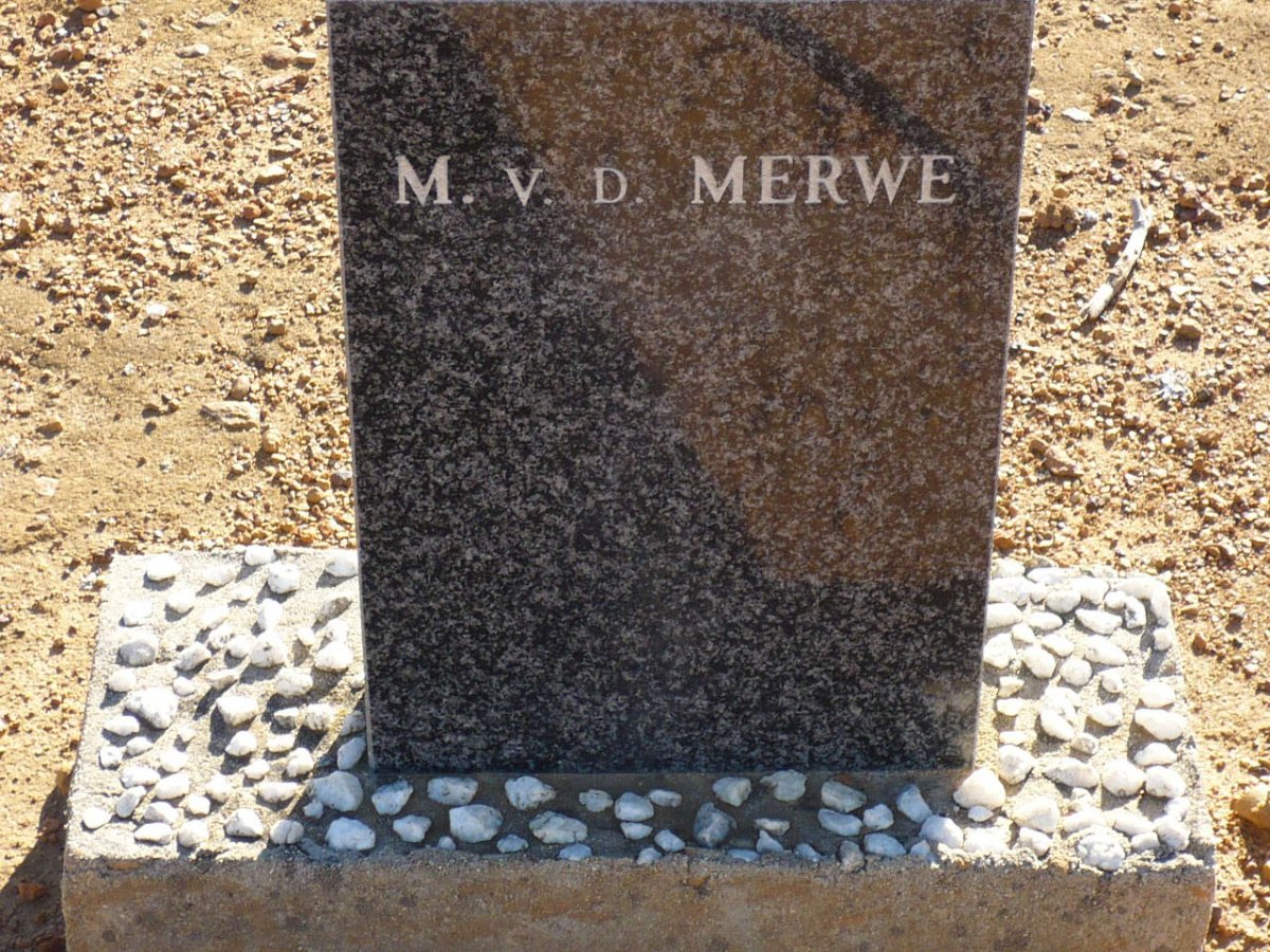 MERWE M., v.d.