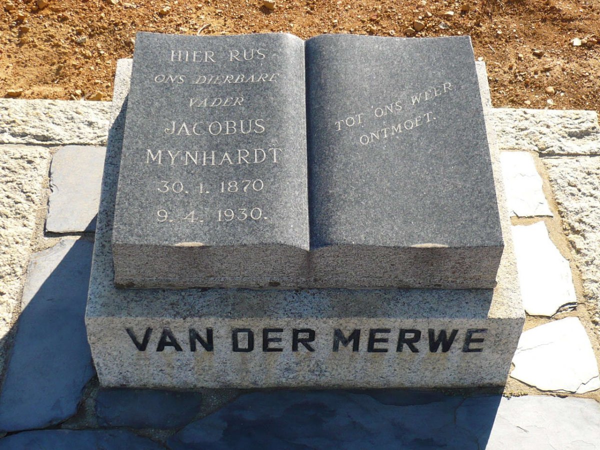 MERWE Jacobus Mynhardt, van der 1870-1930