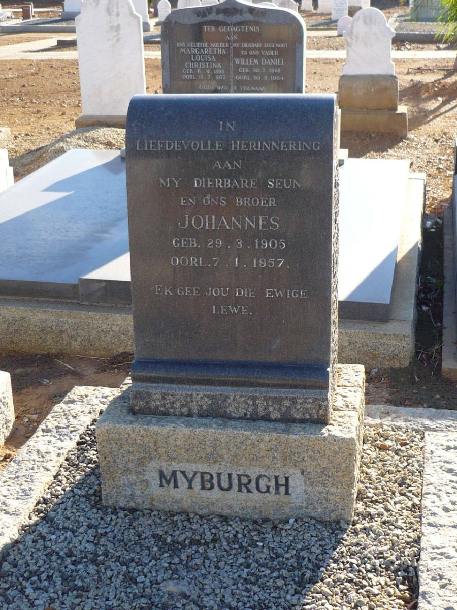 MYBURGH Johannes 1905-1957