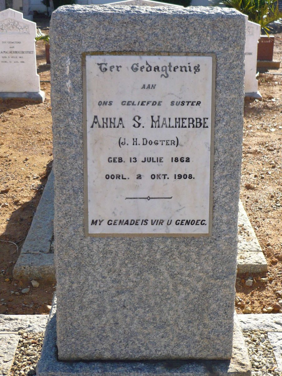 MALHERBE Anna S. 1862-1908