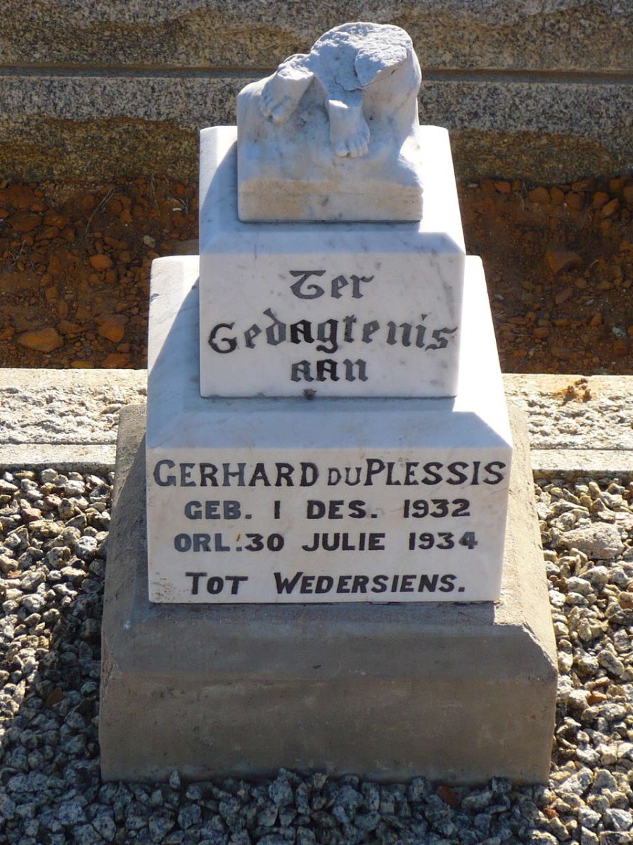 PLESSIS Gerhard, du 1932-1934