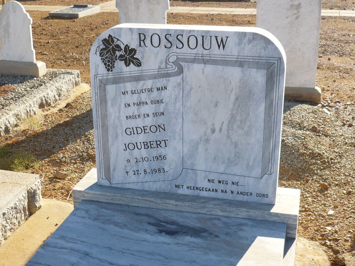 ROSSOUW Gideon Joubert 1956-1983
