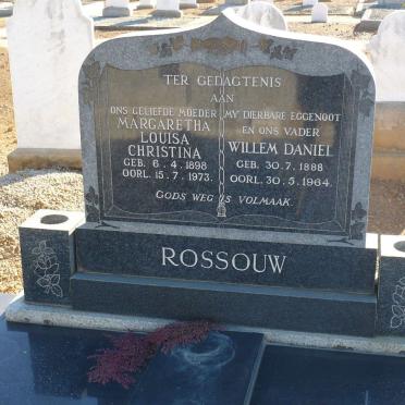 ROSSOUW Willem Daniel 1888-1964 &amp; Margaretha Louisa Christina 1898-1973