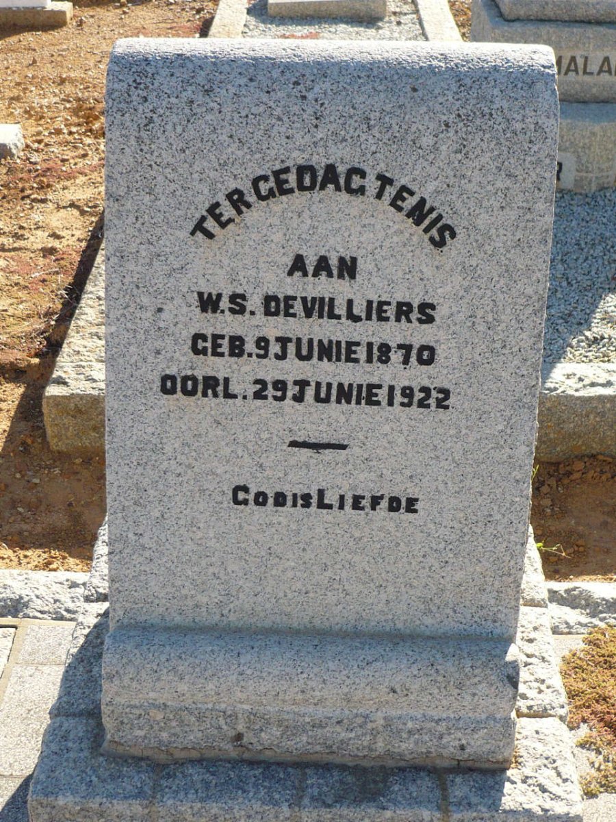 VILLIERS W.S., de 1870-1922
