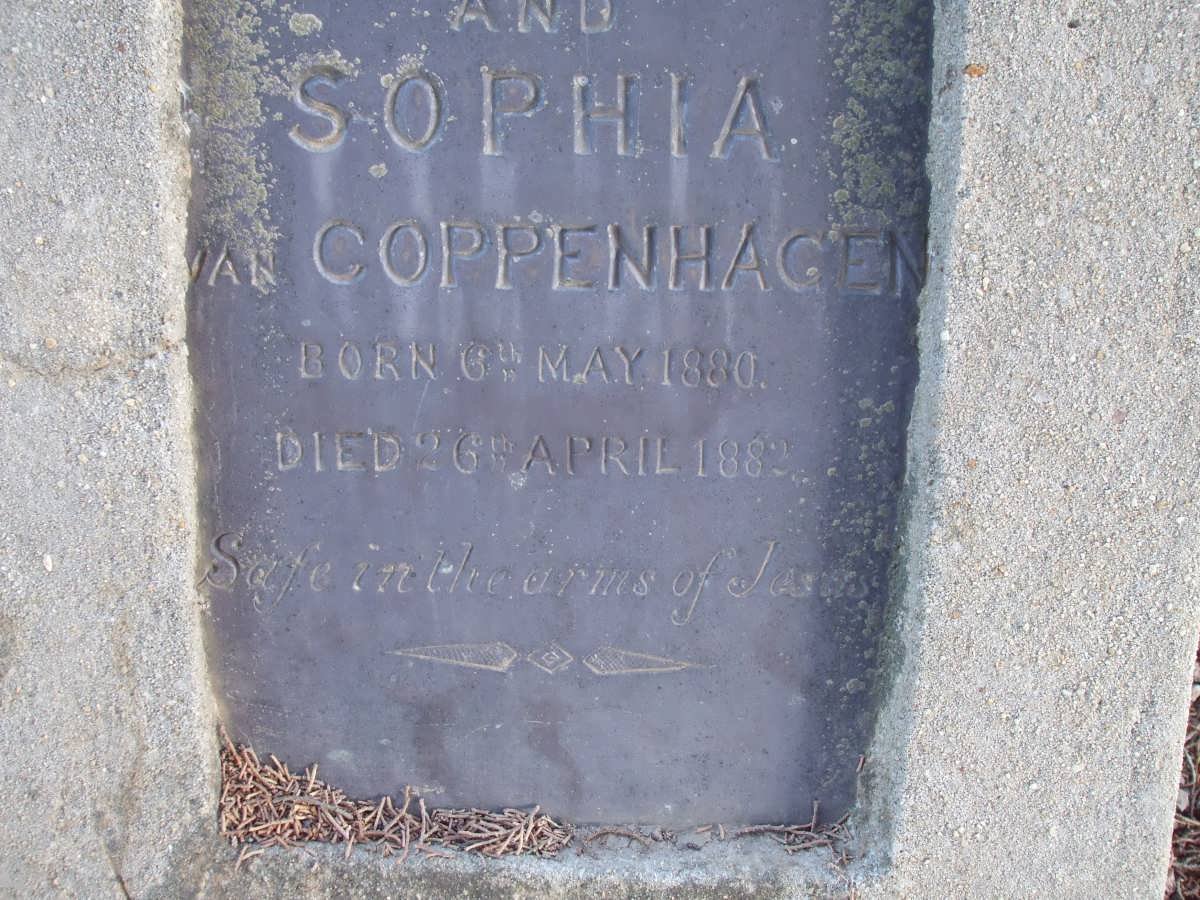 COPPENHAGEN Sophia, van 1880-1892