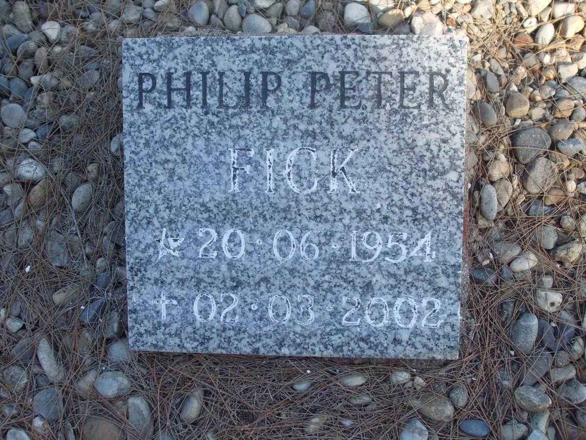 FICK Philip Peter 1954-2002