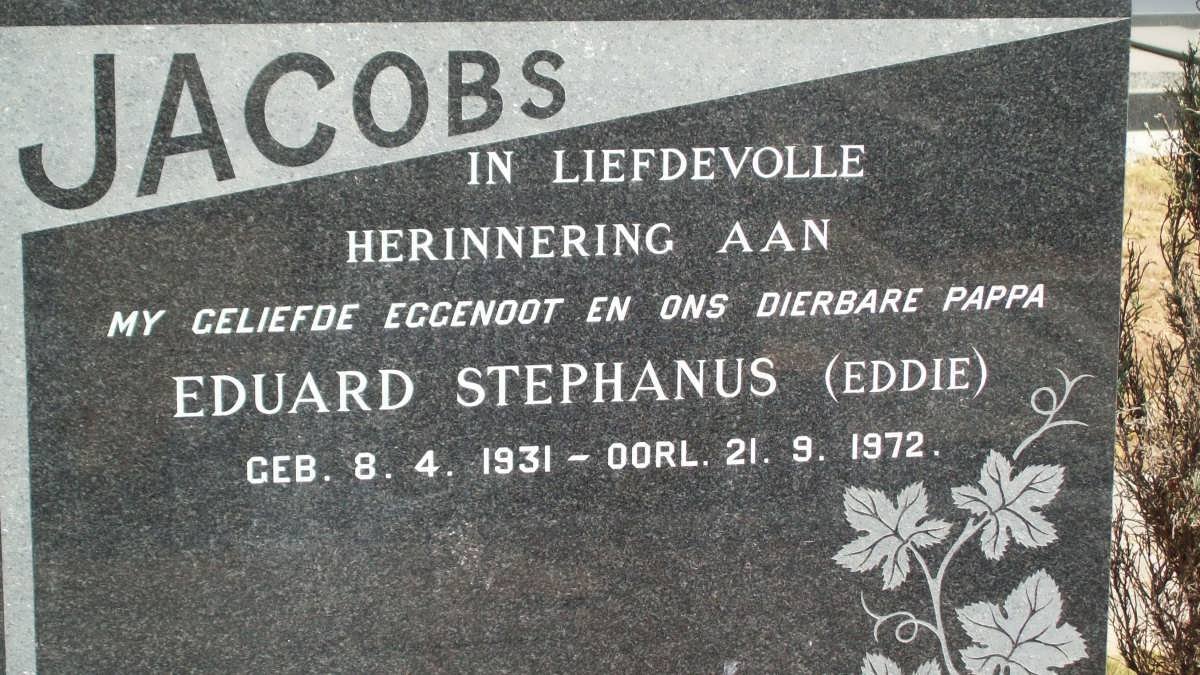 JACOBS Eduard Stephanus 1931-1972