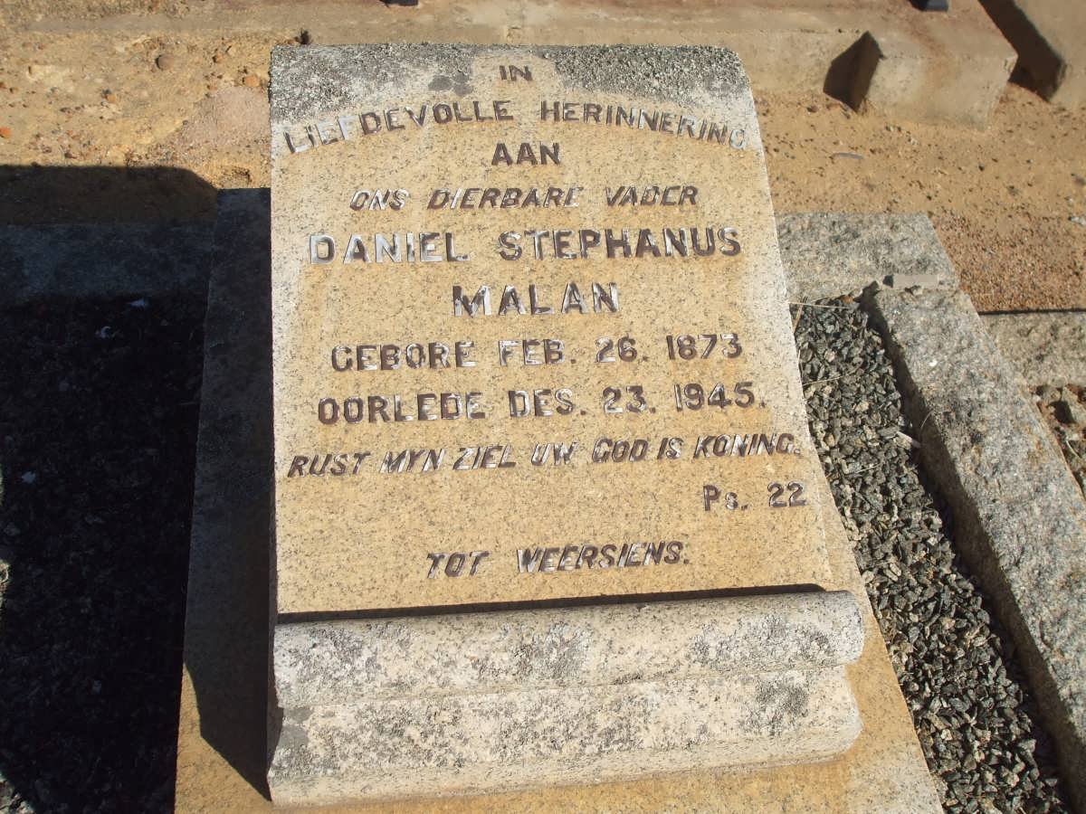 MALAN Daniel Stephanus 1873-1945