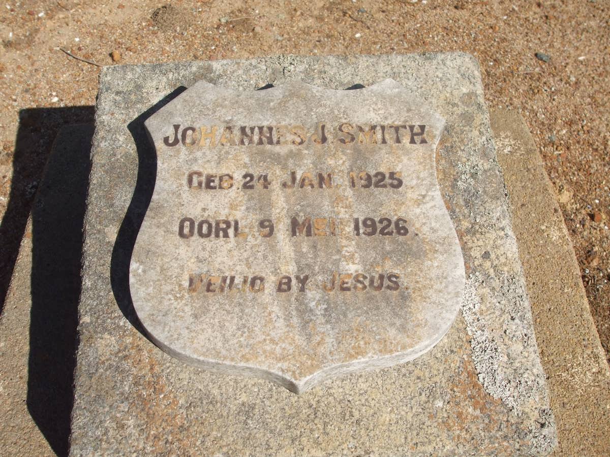 SMITH Johannes J. 1925-1926