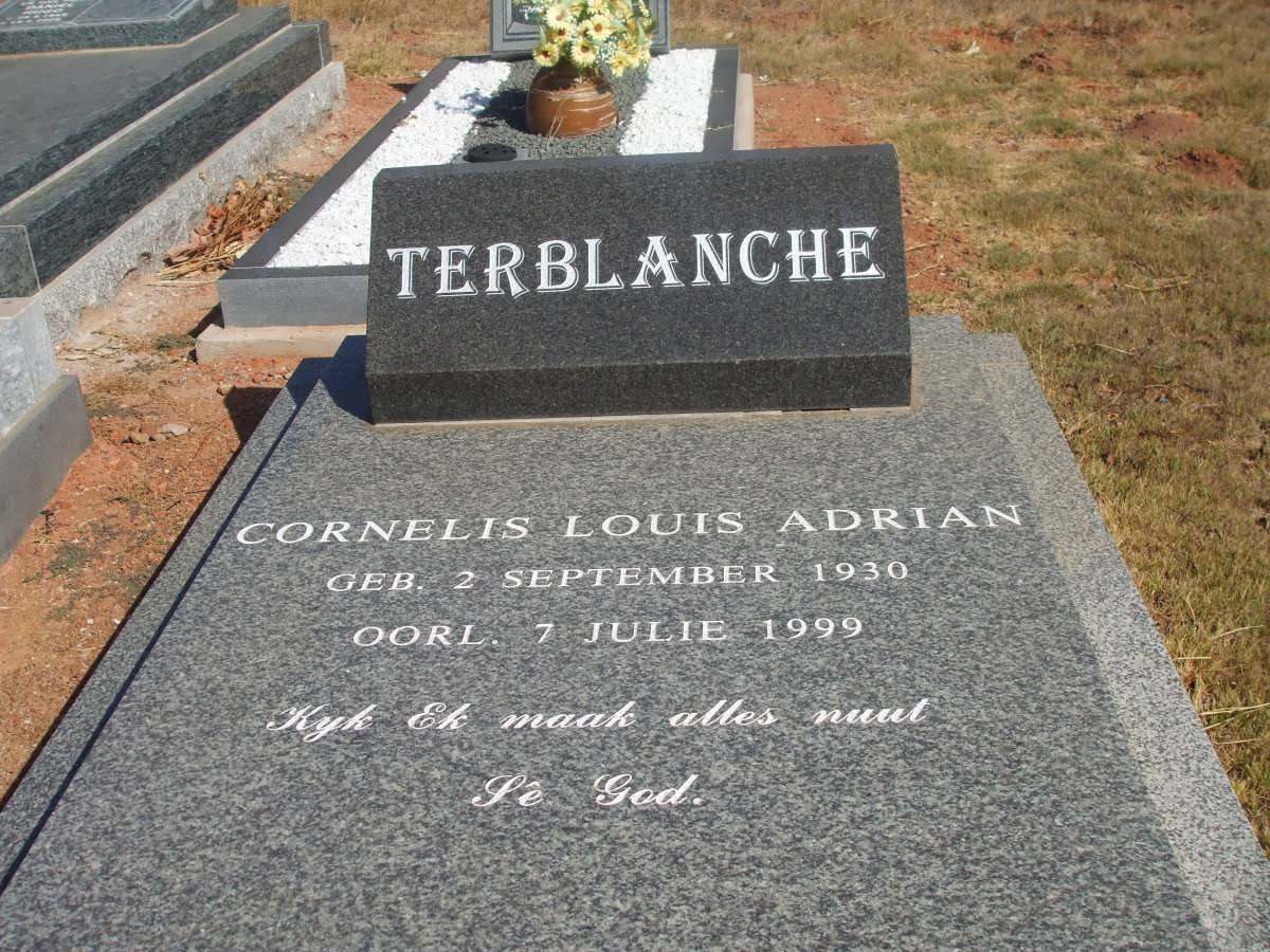 TERBLANCHE Cornelis Louis Adrian 1930-1999
