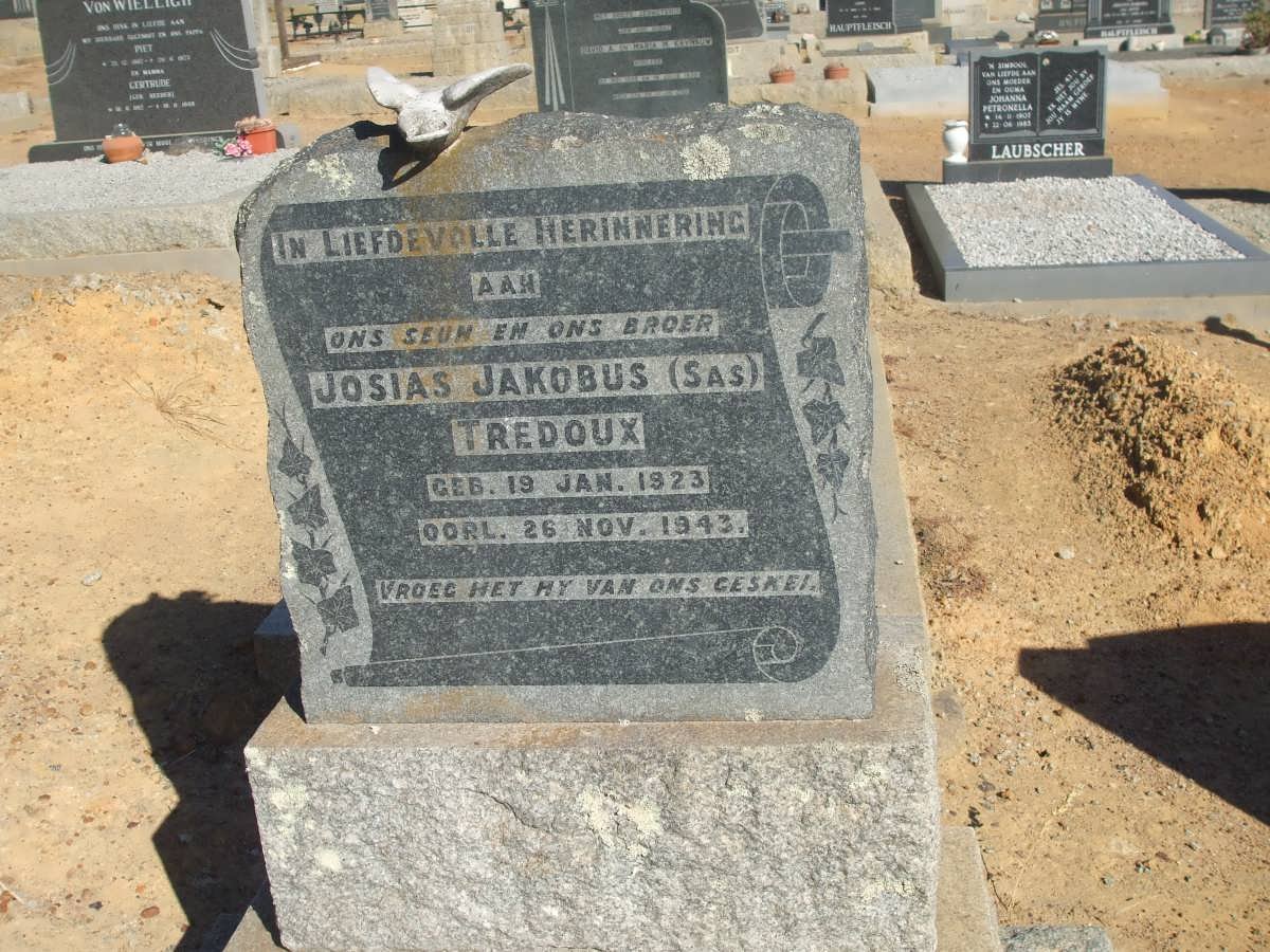 TREDOUX Josias Jacobus 1923-1943