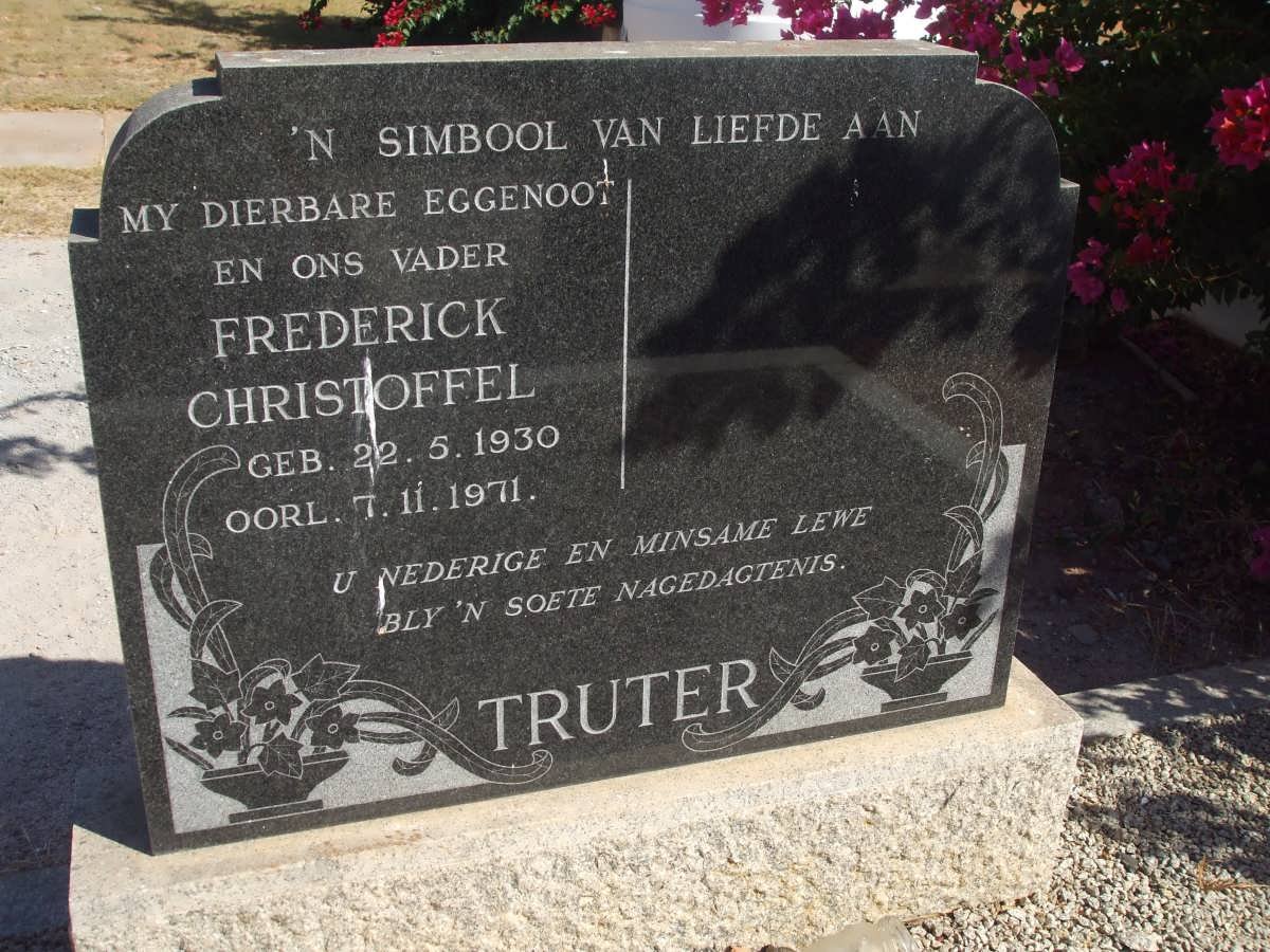 TRUTER Frederick Christoffel 1930-1971