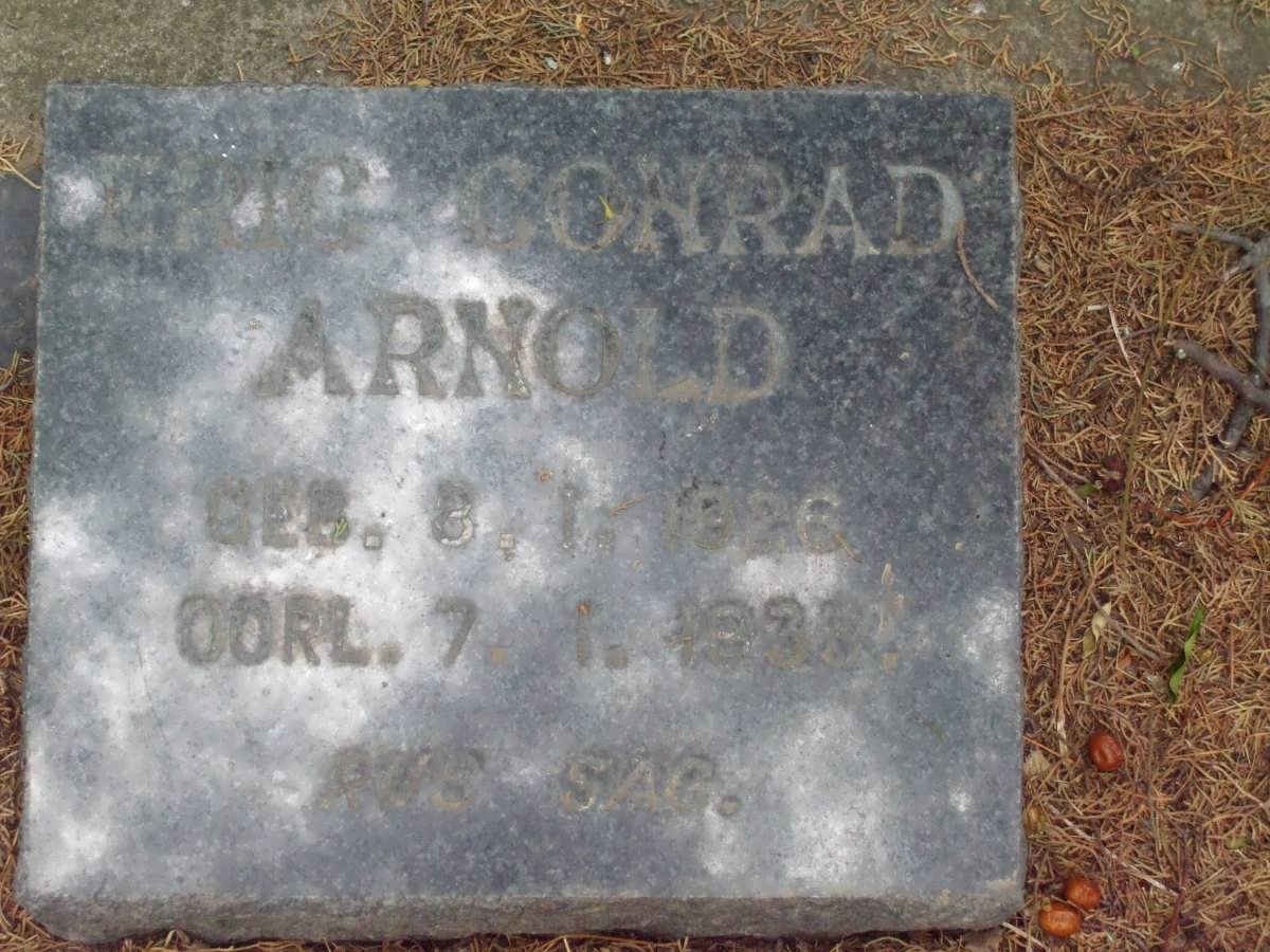 ARNOLD Eric Conrad 1926-1933