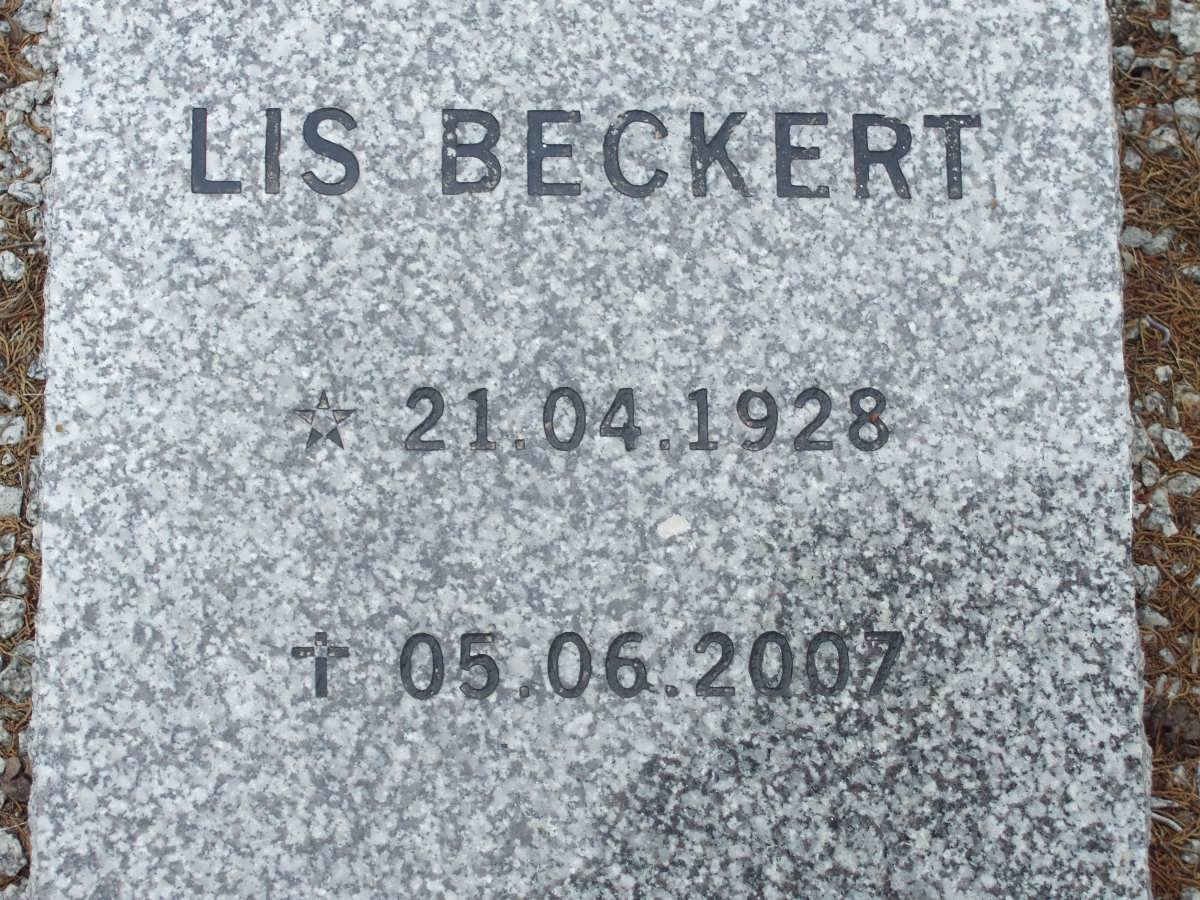 BECKERT Lis 1928-2007